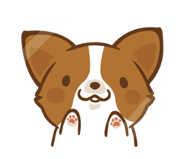 Corgi Dog KaKa - Good Friends sticker #9440566