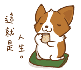 Corgi Dog KaKa - Good Friends sticker #9440572
