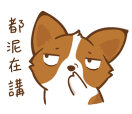 Corgi Dog KaKa - Good Friends sticker #9440577