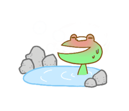 Hippopotamus and Frog sticker #9441691