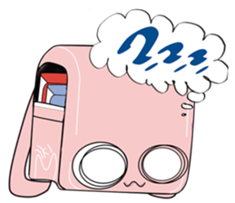 School bag rabbit sticker #9441735