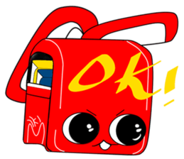 School bag rabbit sticker #9441736