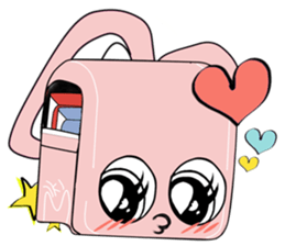 School bag rabbit sticker #9441741