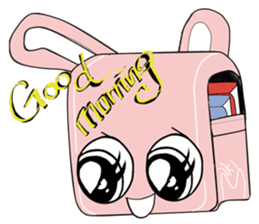 School bag rabbit sticker #9441748