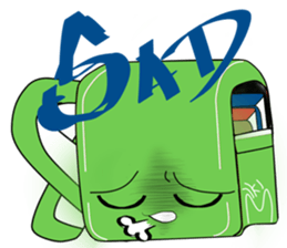 School bag rabbit sticker #9441756