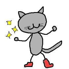 Cat with boots