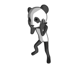 Gesture giant panda sticker #9442501
