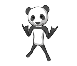 Gesture giant panda sticker #9442515