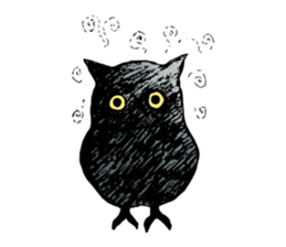 Lazy Grey Owl sticker #9443524