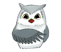 Lazy Grey Owl sticker #9443525