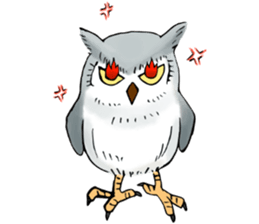 Lazy Grey Owl sticker #9443526