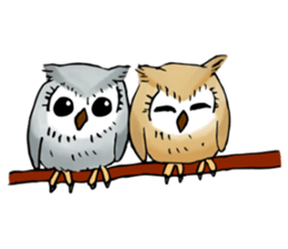 Lazy Grey Owl sticker #9443530