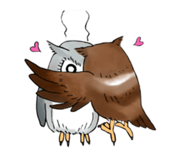 Lazy Grey Owl sticker #9443532