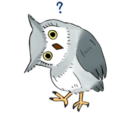 Lazy Grey Owl sticker #9443536