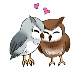 Lazy Grey Owl sticker #9443549
