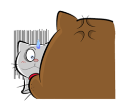 white cat flurry sticker #9444722