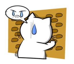 white cat flurry sticker #9444723