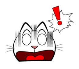 white cat flurry sticker #9444735