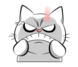 white cat flurry sticker #9444737