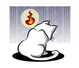 white cat flurry sticker #9444758