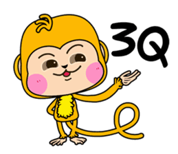 Little Gold Monkey sticker #9445029