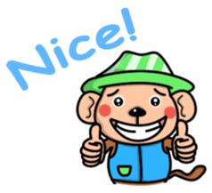 Mighty the Monkey sticker #9445695