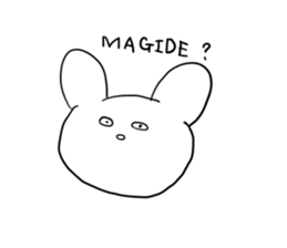 live freely rabbit and cat. sticker #9446123