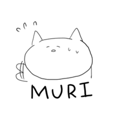 live freely rabbit and cat. sticker #9446125