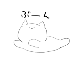 live freely rabbit and cat. sticker #9446128