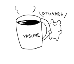 live freely rabbit and cat. sticker #9446145