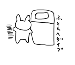 live freely rabbit and cat. sticker #9446148