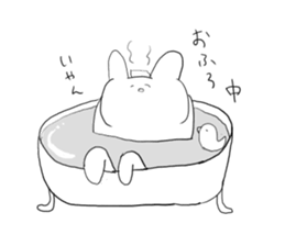 live freely rabbit and cat. sticker #9446152