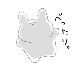 live freely rabbit and cat. sticker #9446159