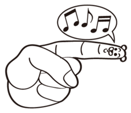 Finger Bear sticker #9446604