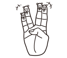 Finger Bear sticker #9446608