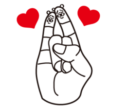 Finger Bear sticker #9446609