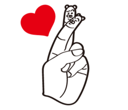 Finger Bear sticker #9446611