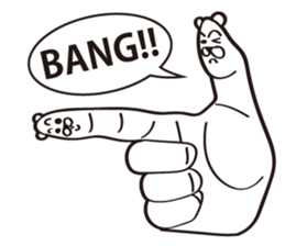 Finger Bear sticker #9446617