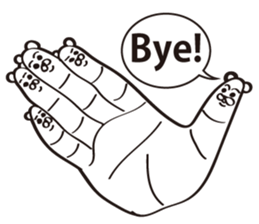 Finger Bear sticker #9446620