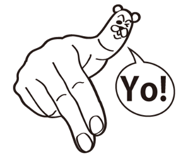 Finger Bear sticker #9446621