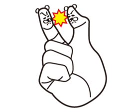 Finger Bear sticker #9446626
