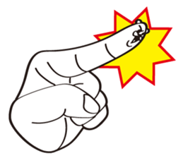 Finger Bear sticker #9446628