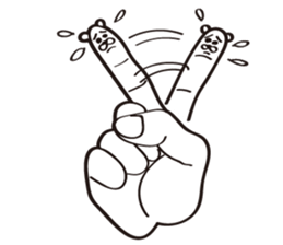 Finger Bear sticker #9446629