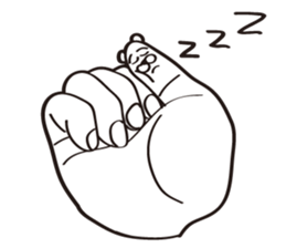 Finger Bear sticker #9446630