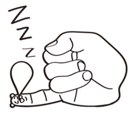 Finger Bear sticker #9446631