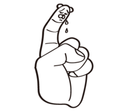 Finger Bear sticker #9446633