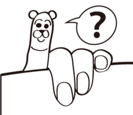 Finger Bear sticker #9446635