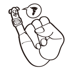 Finger Bear sticker #9446637