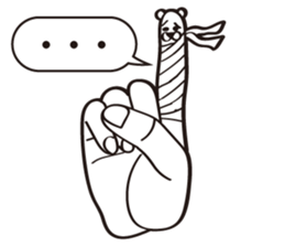 Finger Bear sticker #9446638