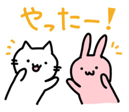 Comfortable cat Nyata & best friend sticker #9446729